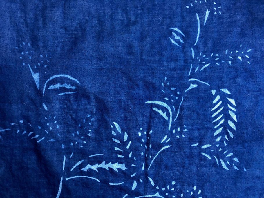 naturaldyeing_徳島で購入した藍染で染めた布